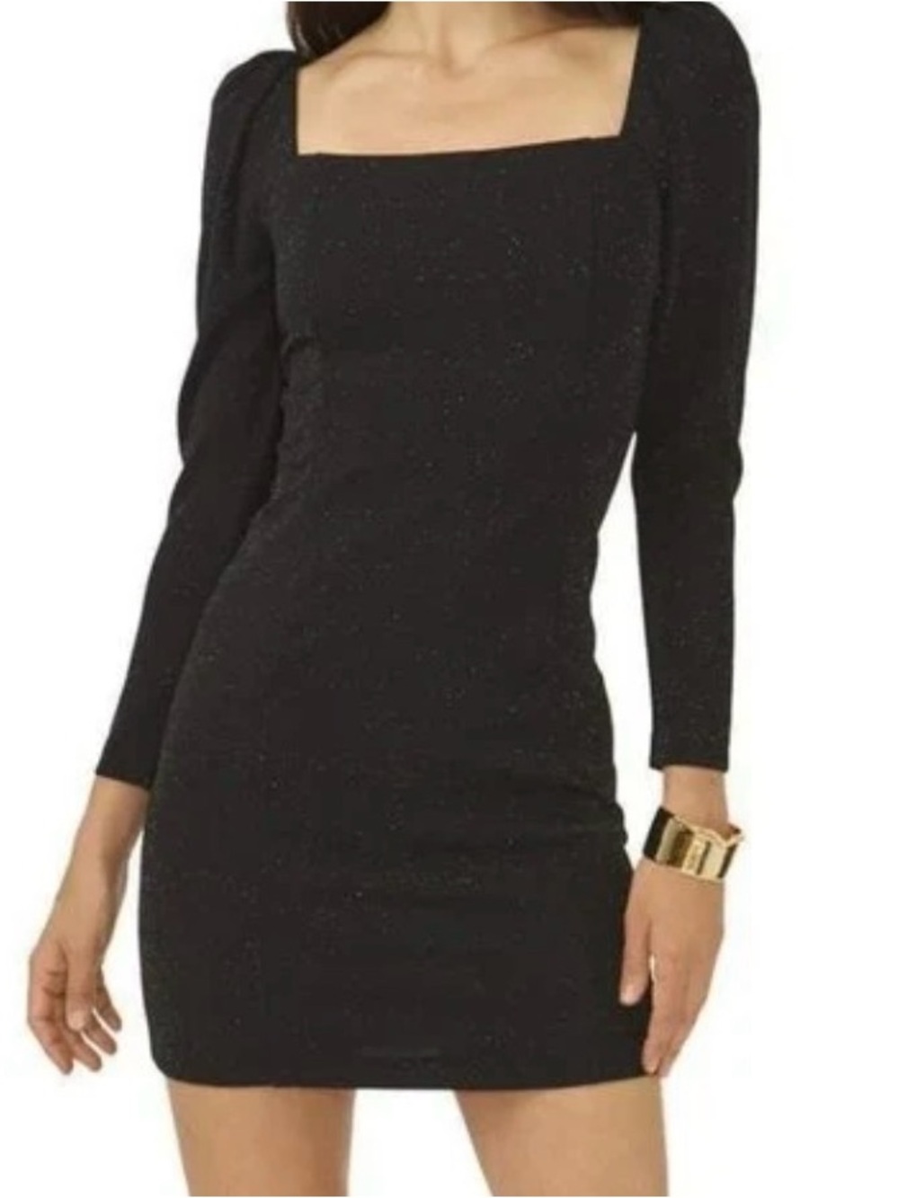 1. State Black Glitter Mini Dress